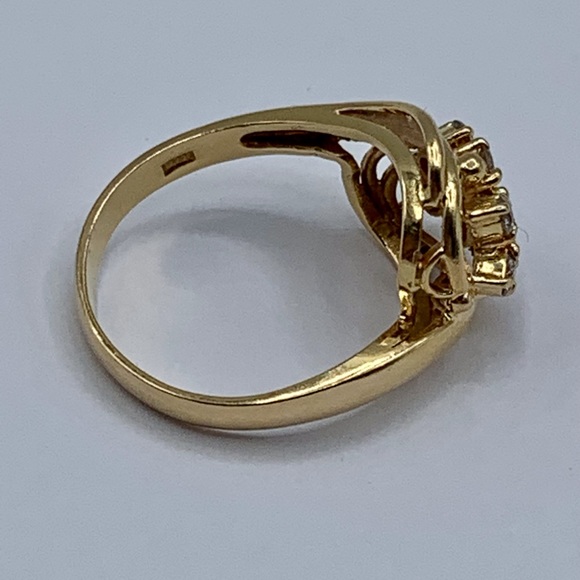 18k Diamond Ring yellow gold - Picture 12 of 14